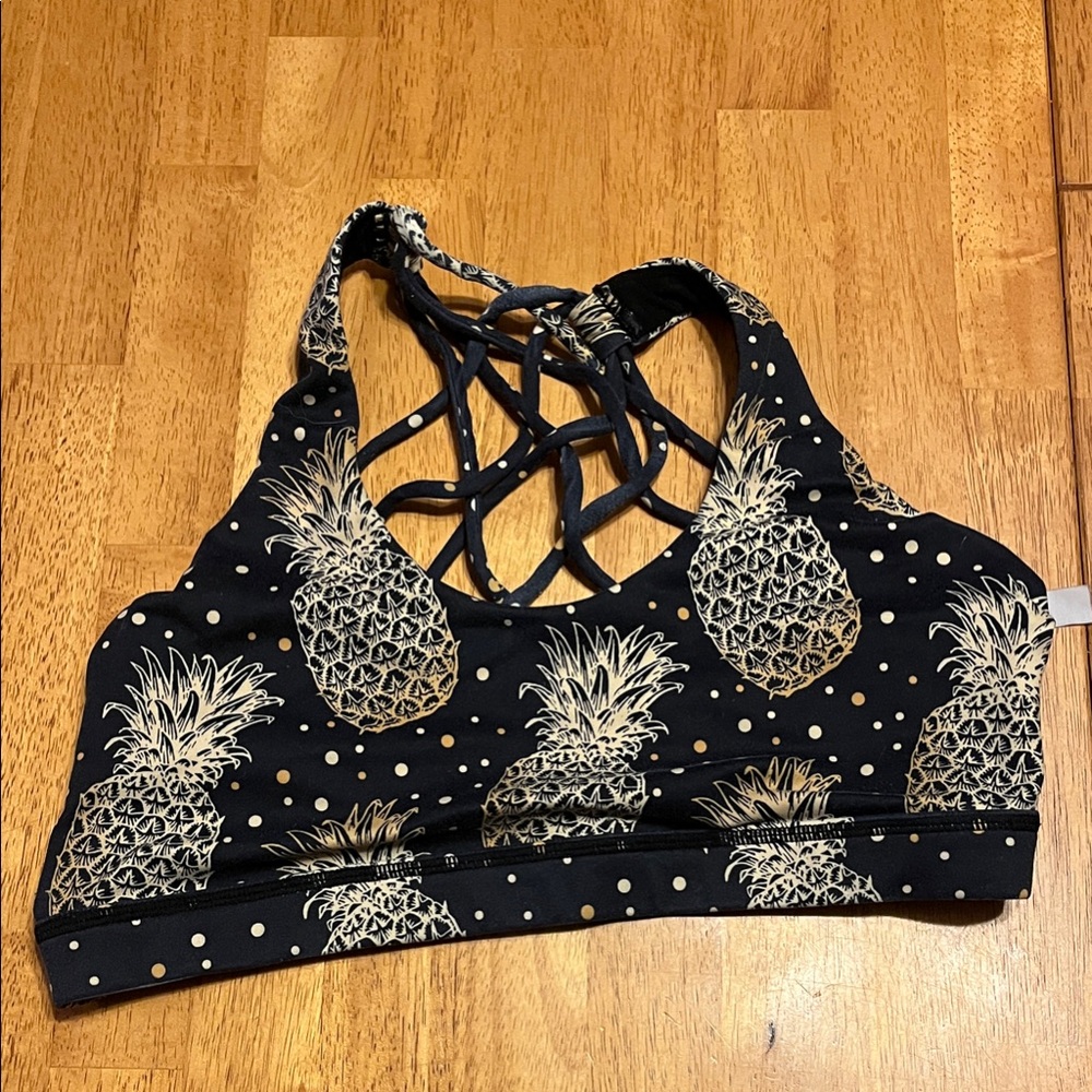Constantly Varied Gear Black Pineapple Sports Bra